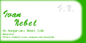 ivan nebel business card